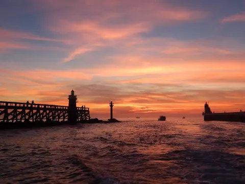 Coucher de soleil — balade à Capbreton